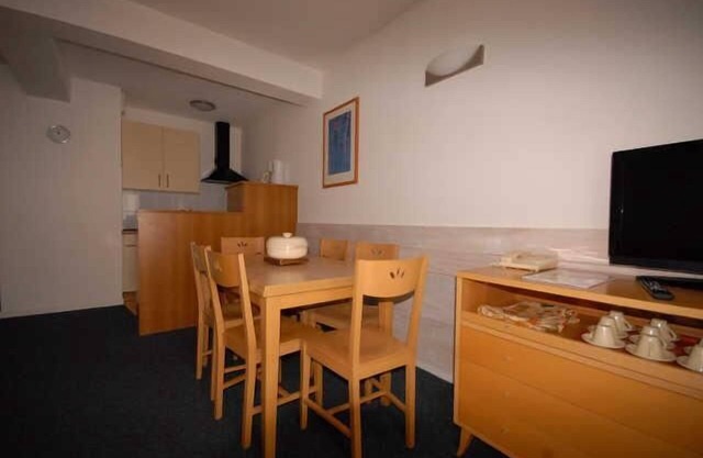 30m from resort center, 1st floor, view ski slopes, fitness, swimming pool, sauna, tv, ski locker