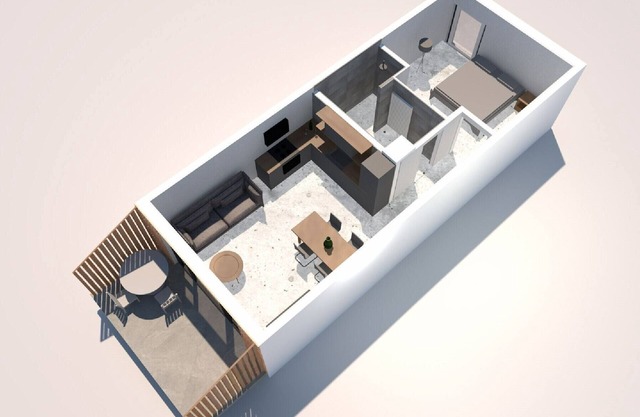 4 Grauburgunder, 42qm, Balkon, 1 Schlafzimmer, Max. 2 Personen