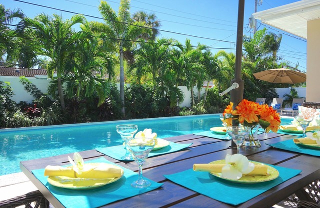 5 STAR LUXE 4 BED BEACH HOME + 40X20 HEATED POOL STEPS TO BEACH NEWLY FURNISHED!