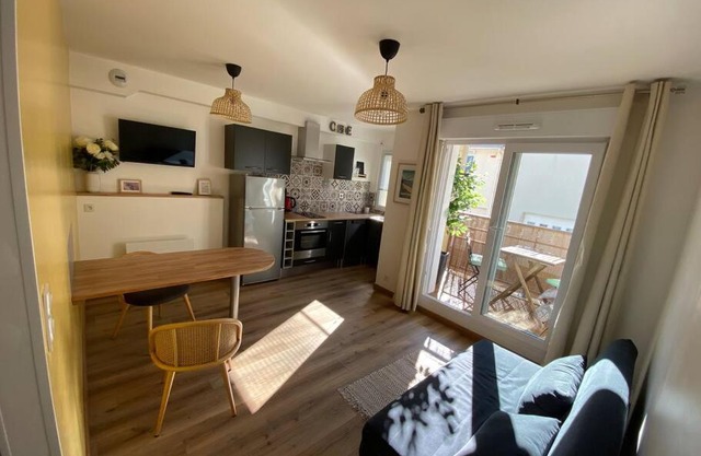 A 50 m de la plage, appartement de 35 m2 : Les pieds salés