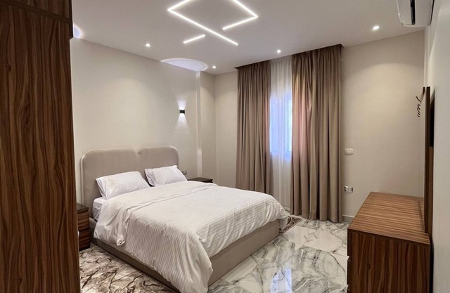 a beautiful building with nice bedrooms and kitchen and garden area. Living best