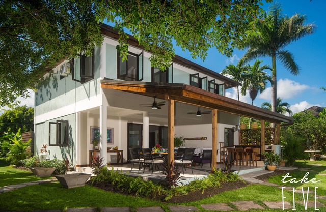 A beautifully renovated Caribbean Villa fronting a private seaside cove.