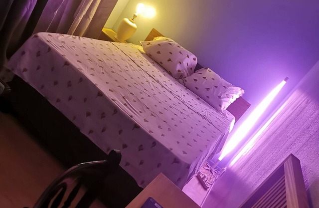 A blue room number 1