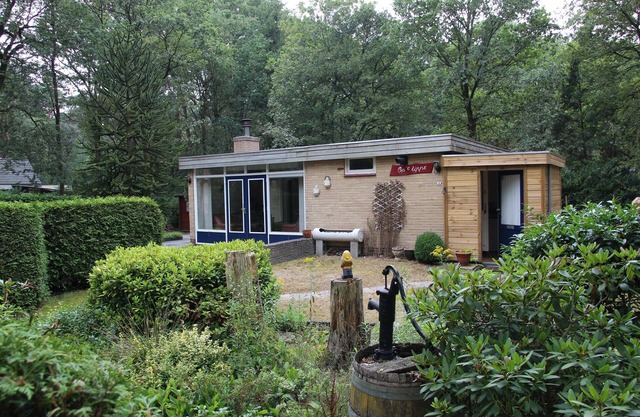 A cozy bungalow on the edge of the forest.