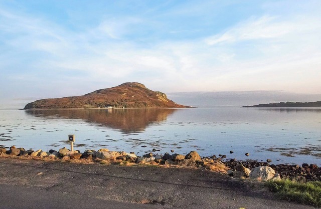 A fantastic family home situated on the seashore with stunning views over Lamlash Bay to Holy Isle.