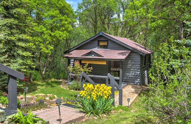 A hidden gem! Cabin nestled in the trees in Glenwood Springs.