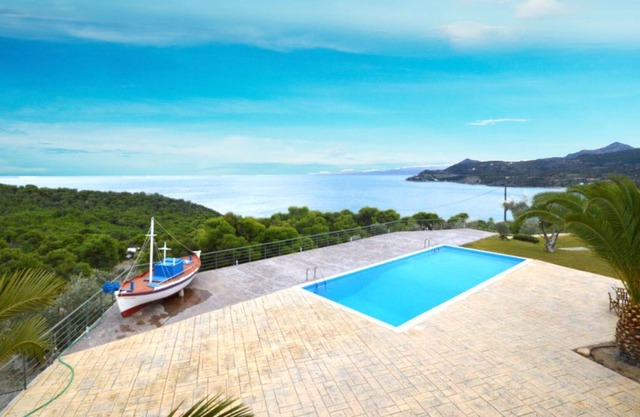 Aegina Aphaia Villa I w private pool, near the sea & Agia Marina seaside village
