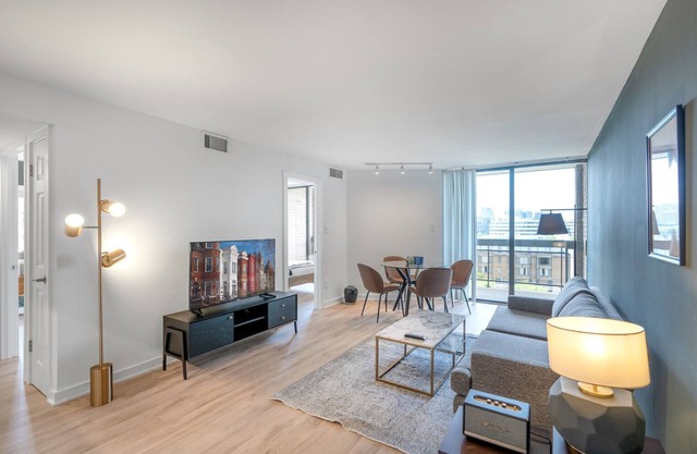 Ample Foggy Bottom 2BR w/ W/D + Gym near shopping + metro by Blueground