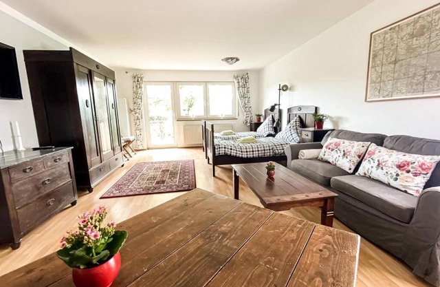 Apartment am Auensee mit großer Terrasse & Privat-Parkplatz