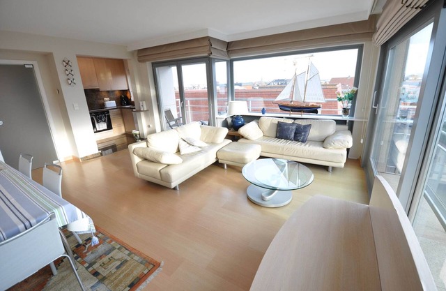 Apartment in Belgium with Side Sea View