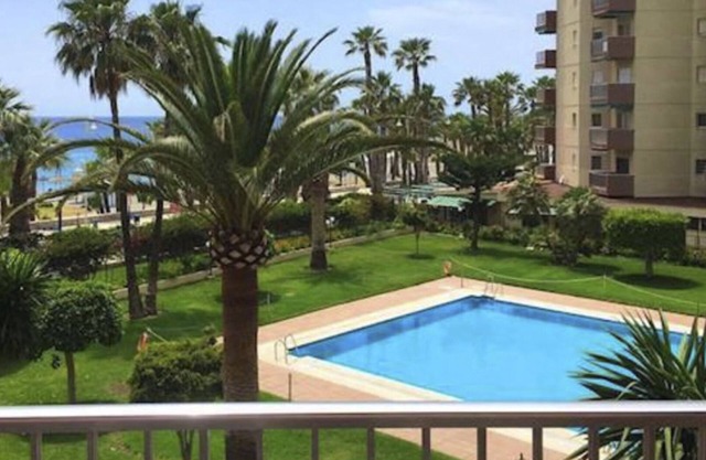 Apartment on the beach with pool.