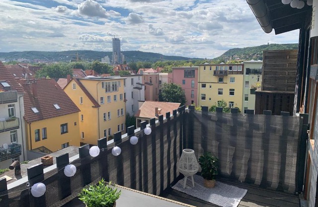 Apartment Skyline of Jena, luxuriös, einzigartig, free Wifi, Parkplatz, klimatisiert, zentral