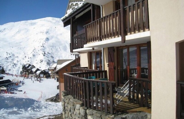 Apartment Valmeinier 1800: quiet, terrace, ski-in ski-out and view on the piste