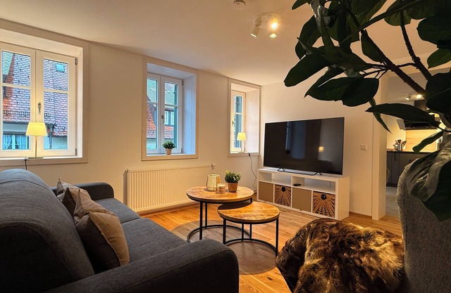 Apartment with roof terrace on the market square - Pets welcome!
