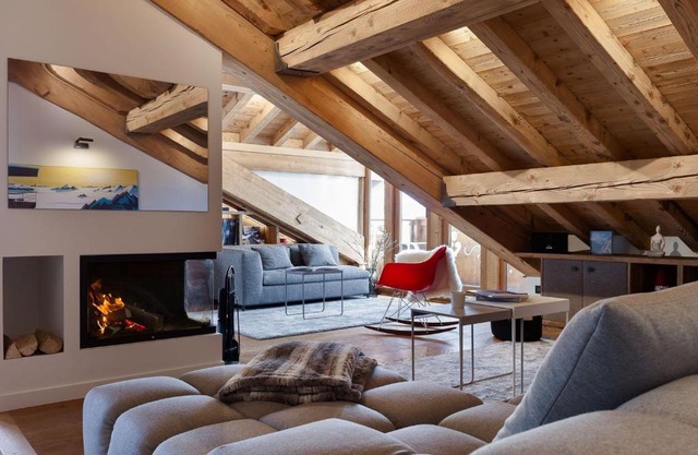 Appartement Contemporain avec Sauna, Cheminée et Parking au Centre de Courchevel 1850 - FR-1-564-35