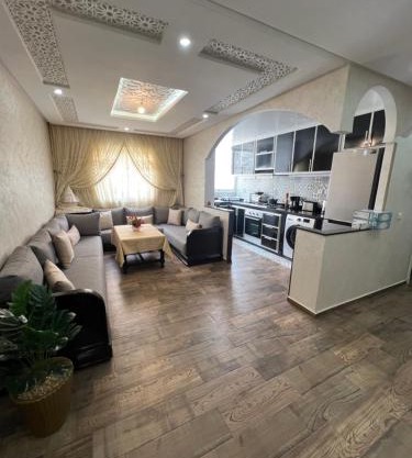 Appartement Dar Bouazza Tamaris Casablanca Airport AquaParc Fibre Orange Wifi Parking Security