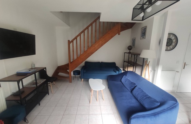 Appartement 4 en Triplex, Jardin, Cœur de Ville, au Calme, Jusqu'à 9 Couchages