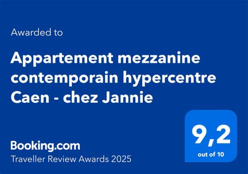 Appartement mezzanine contemporain hypercentre Caen - chez Jannie