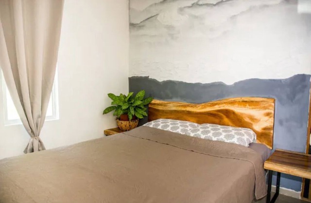 Art villa near a virgin beach