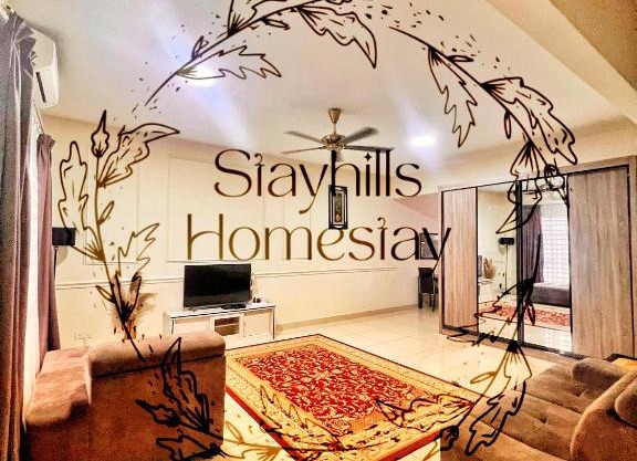 Astana Townhouse Homestay BukitBeruntung livingroom AirCond