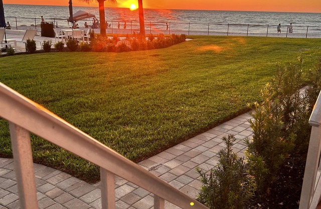 Beach front condo overlooking the Gulf of Mexico.