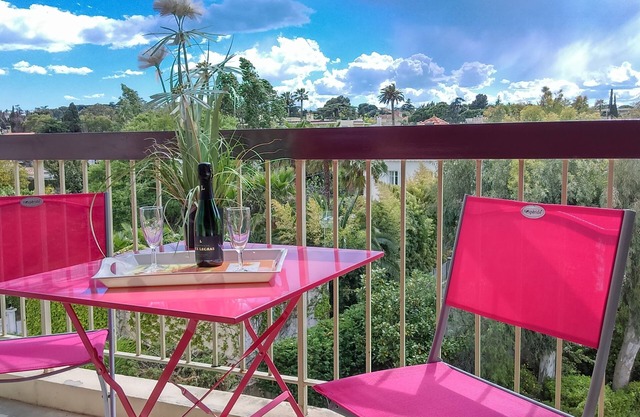 Beach of Salis Nice studio with pool in Antibes on the seafront