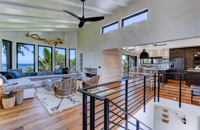 Beachfront, Modern Home, Just Steps to the Sand