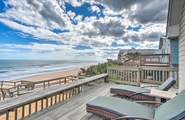Beachfront Oasis w/Game Room, Hot Tub & Ocean Views!