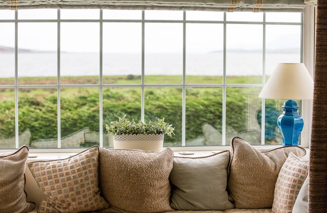 Beautiful location with sea views & beach close by.