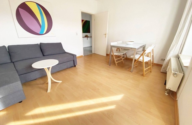 Beautiful quiet 2-room apartment with a balcony and nice view