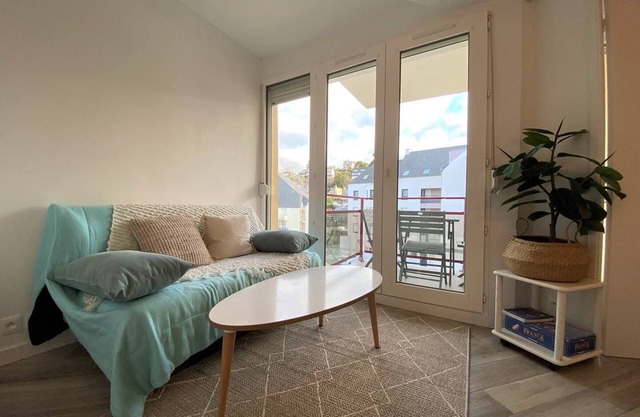 Beautiful renovated apartment 20m from the beach of Trestraou in PERROS-GUIREC