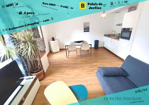 ► BNB TOULOUSE ► Le Patio Tolosan Clim Métro, bus, tram WiFi