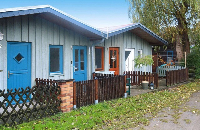 Bootshaus in Mirow mit überdachter Terrasse