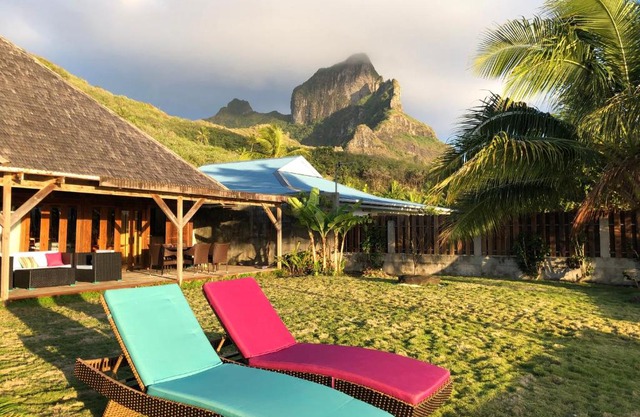 Bora Bora waterfront sunrise villa