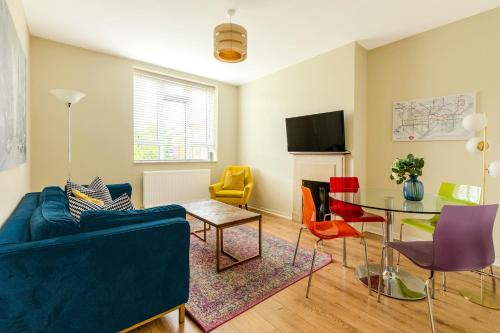 Bright Modern 1 BR flat, 5 min to Vauxhall St
