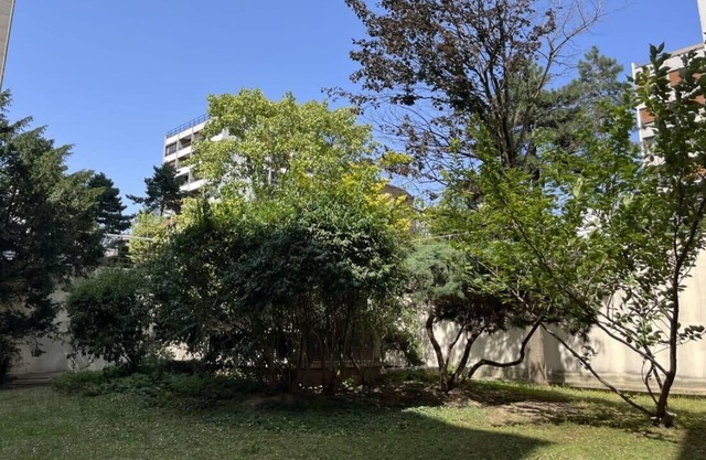Bright nest with a peaceful view on a garden