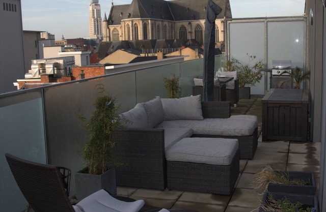 Bright penthouse with two terraces in cityheart