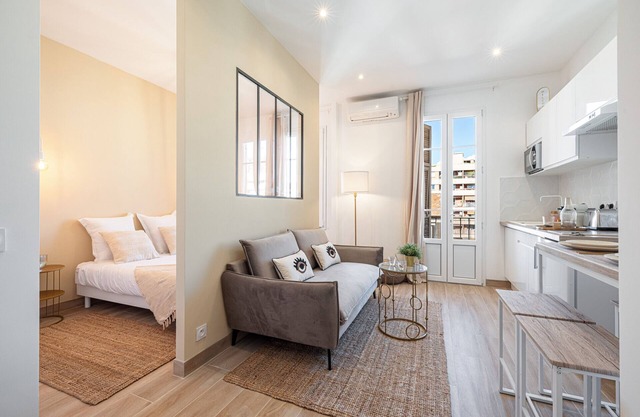 Bright studio - Riquier - Air-conditioned