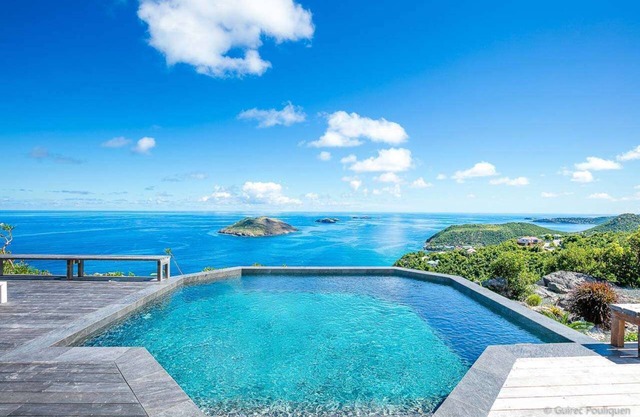 Byzance- Extremely private, airy & bright, spectacular ocean & islands vistas