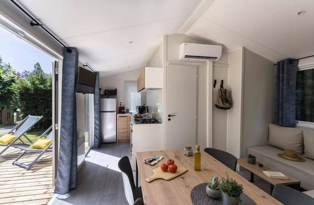 Camping Romanée La Plage * - Premium 3-room mobile home for 4 people