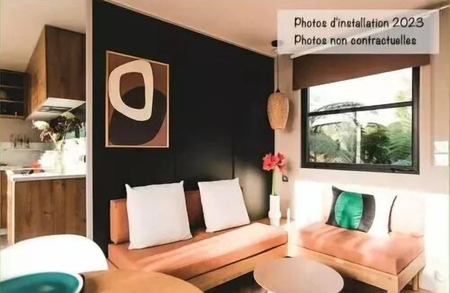 Camping de la Liez * - Mobile home New Loggia 3 Rooms 4 People Air-conditioned