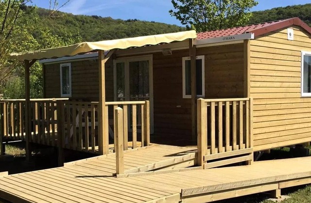 Camping Ecologique la Roche d'Ully* - Cottage Caborde PRM 3 rooms 4 people