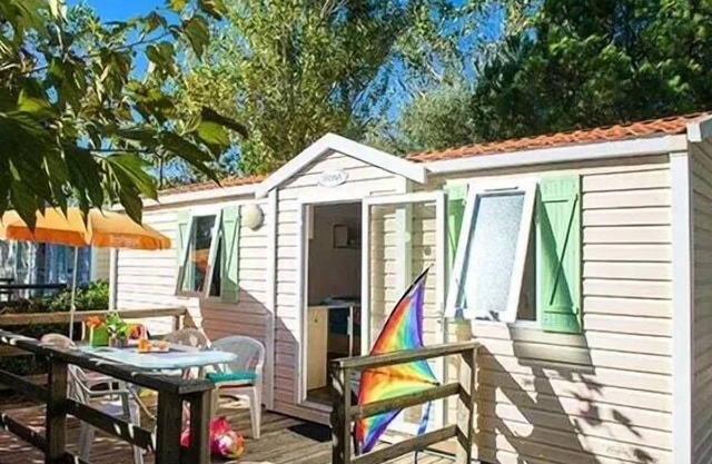 Camping La Dune Blanche* - Classic XL mobile home 3 rooms 4/6 people raised terrace