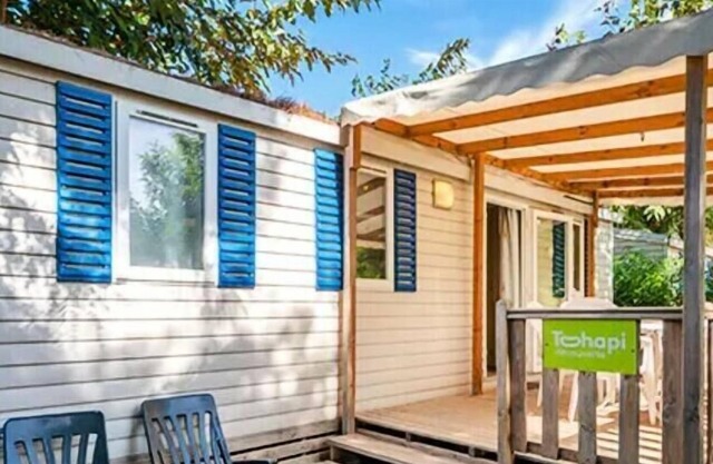 Camping Le Chêne Vert*** - Cozy 4-Room Mobile Home for 6 People