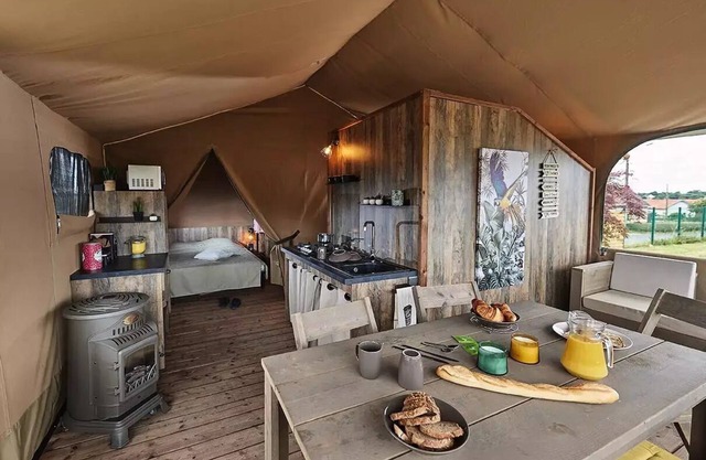 Camping le Pont * - Lodge tent KENYA 6 people