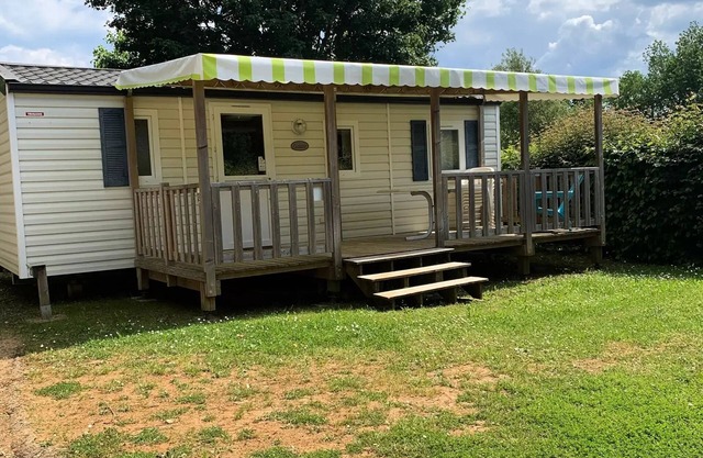 Camping les Poutiroux * - Mobilhome 3 Chambres avec terrasse couverte 6 personnes