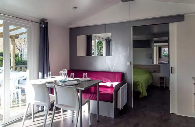 Camping Paradis le Vallespir* - Gentiane mobile home PMR 3 rooms 4/6 people Air-conditioned