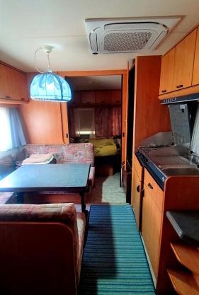 Caravan in the backyard