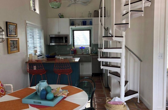 Caribbean Gem Hilltop Condo with Harbor and Island Views, Walk to Town