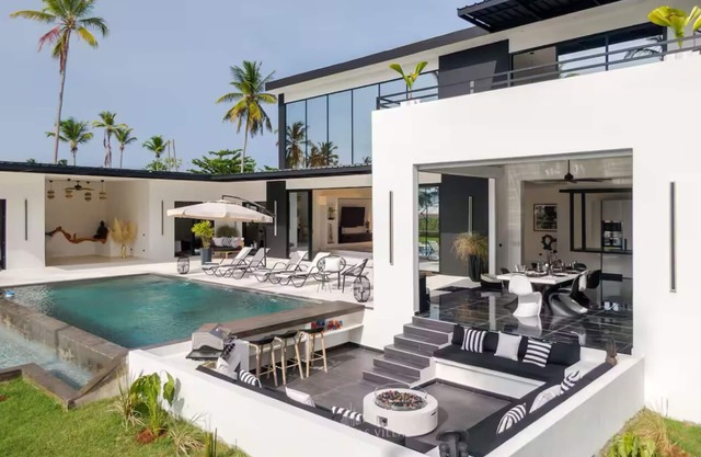 Casa Black and White: Villa in Las Galeras